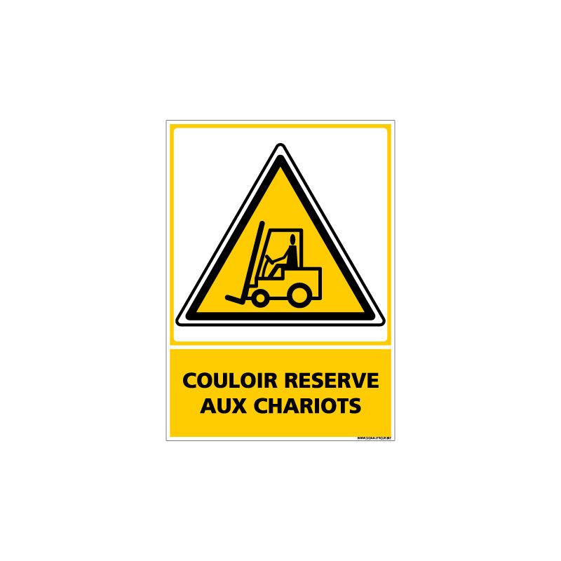 Panneau COULOIR RESERVE AUX CHARIOTS (C0574)