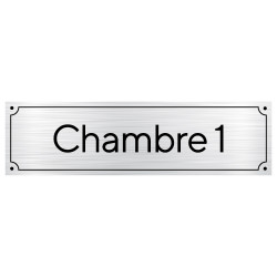 Plaque de porte pour chambre personnalisable avec un numéro (GRAV0008)