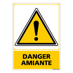 PANNEAU DANGER AMIANTE (C0582)