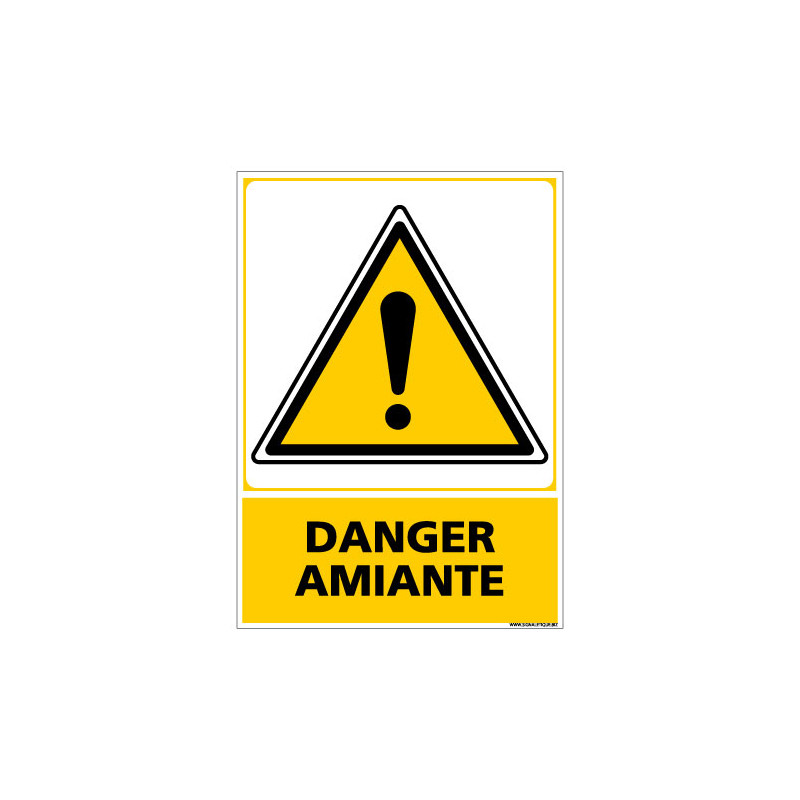 PANNEAU DANGER AMIANTE (C0582)