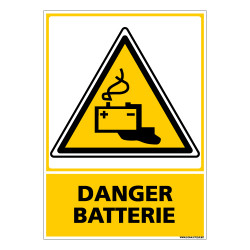 PANNEAU DANGER BATTERIE (C0587)