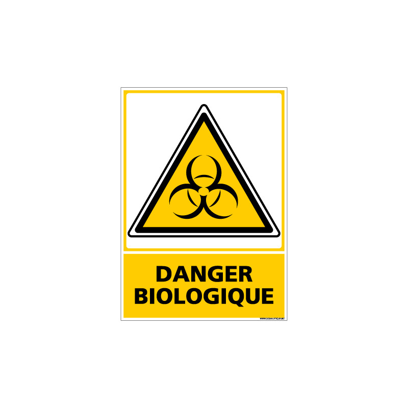 Panneau DANGER BIOLOGIQUE (C0589)