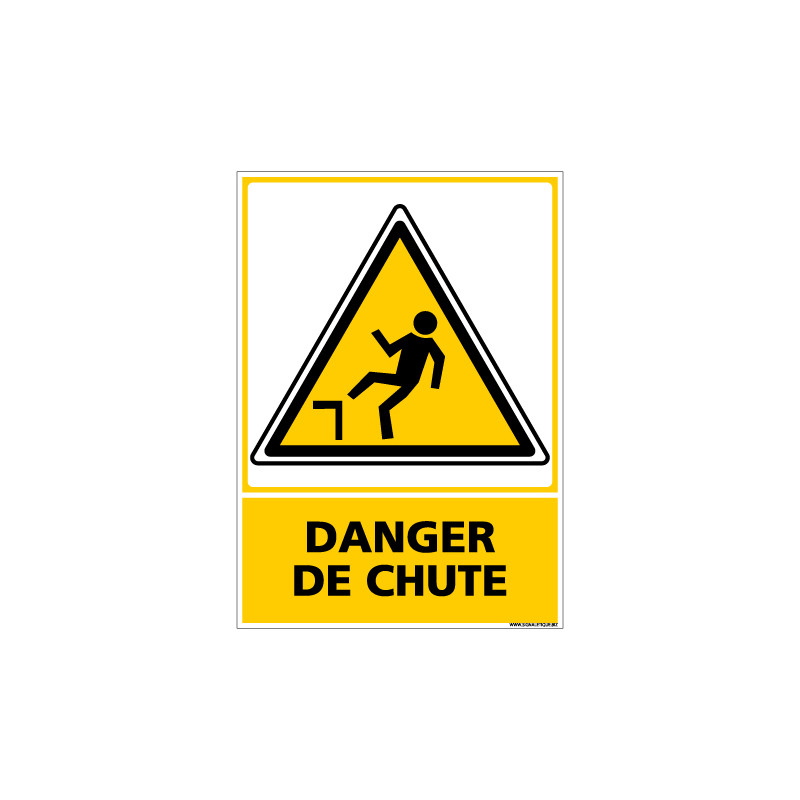 Panneau DANGER DE CHUTE (C0590)