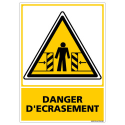 Panneau DANGER D'ECRASEMENT (C0592)