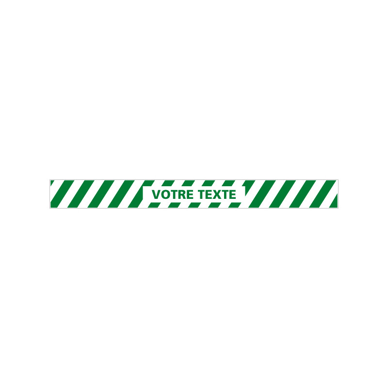 Plaque spéciale boîte aux lettres, fond vert, texte gravé blanc