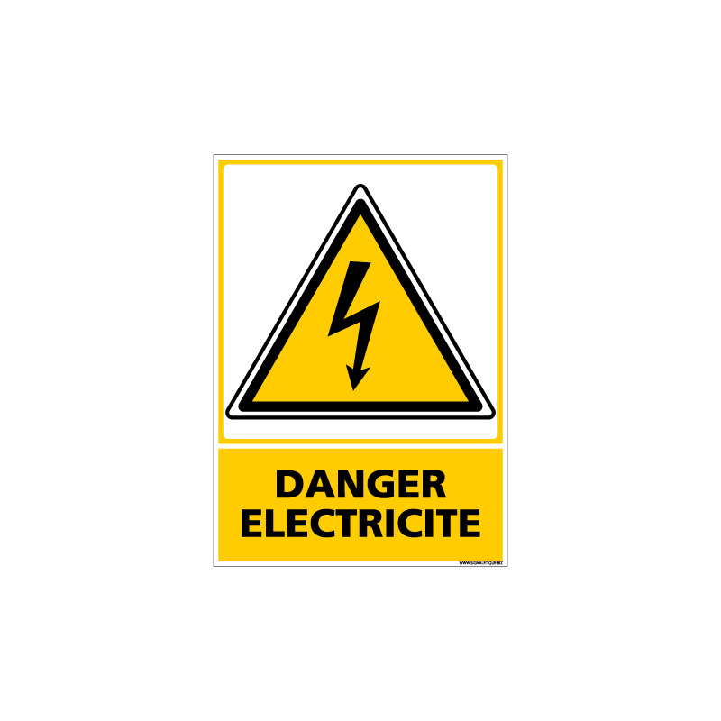 PANNEAU DANGER ELECTRIQUE (C0597)