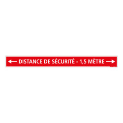 SIGNALISATION SOL CORONAVIRUS - LOT DE 4 SIGNALISATION AU SOL - DISTANCE DE SECURITE