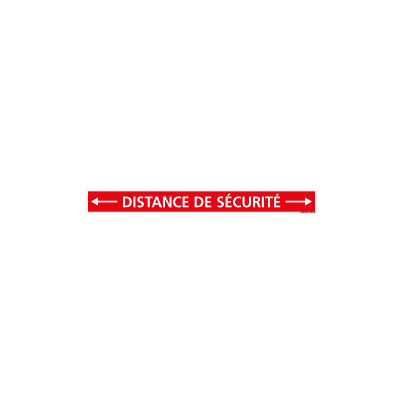BANDE SOL COVID 19 CORONAVIRUS - LOT DE 4 BANDE SOL COVID - DISTANCES DE SECURITE (O0043)