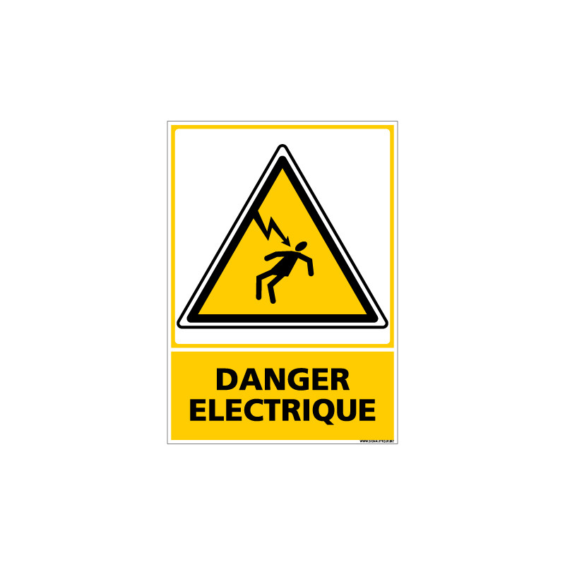 PANNEAU DANGER ELECTRIQUE (C0599)