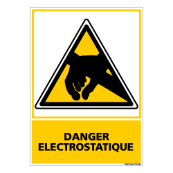 PANNEAU DANGER ELECTROSTATIQUE (C0600)