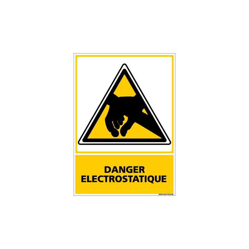 PANNEAU DANGER ELECTROSTATIQUE (C0600)