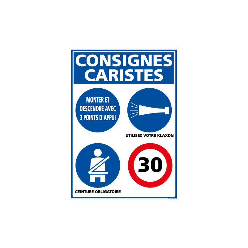 Consignes de sécurité caristes (D0546) Consignes de sécurité caristes (D0546)