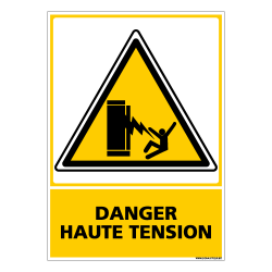 PANNEAU DANGER HAUTE TENSION (C0602)