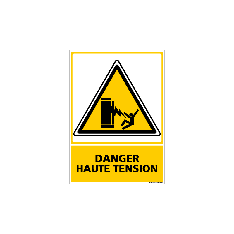 PANNEAU DANGER HAUTE TENSION (C0602)