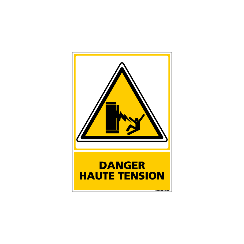 PANNEAU DANGER HAUTE TENSION (C0602) PANNEAU DANGER HAUTE TENSION (C0602)