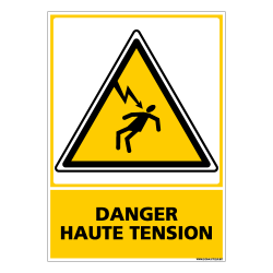 PANNEAU DANGER HAUTE TENSION (C0603)