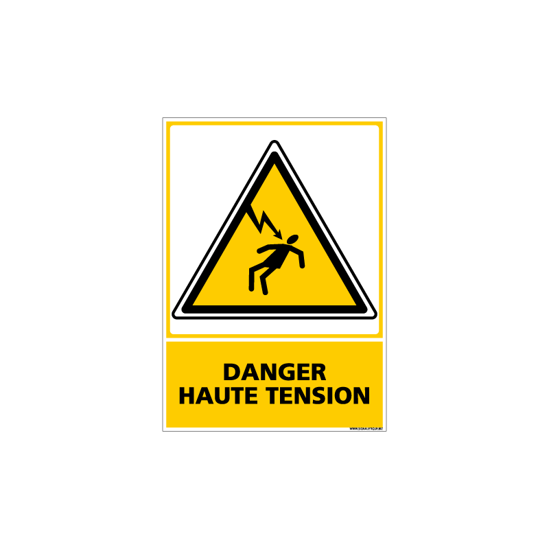 PANNEAU DANGER HAUTE TENSION (C0603)
