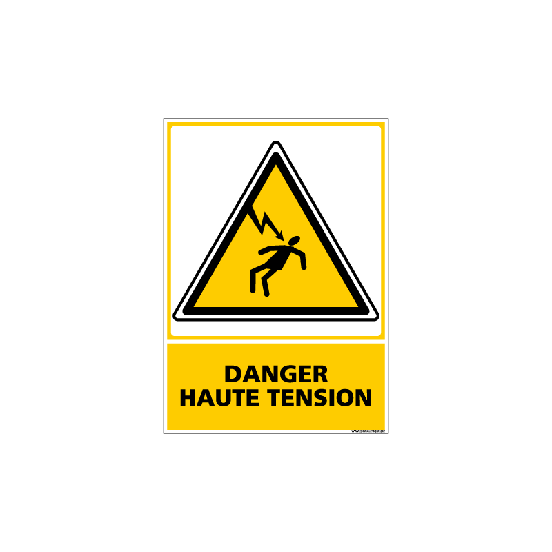 PANNEAU DANGER HAUTE TENSION (C0603) PANNEAU DANGER HAUTE TENSION (C0603)