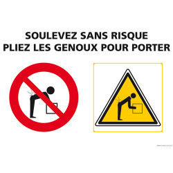 PANNEAU DE POSTURES: SOULEVEZ SANS RISQUES (A0523)