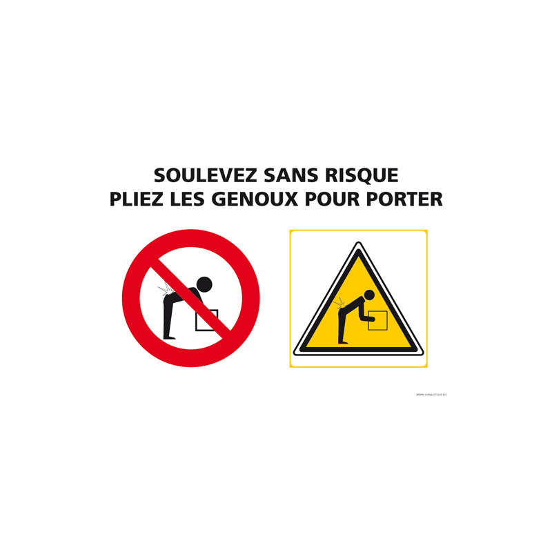 PANNEAU DE POSTURES: SOULEVEZ SANS RISQUES (A0523)