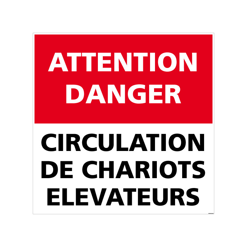PANNEAU DE SIGNALISATION ATTENTION DANGER (C1283) PANNEAU DE SIGNALISATION ATTENTION DANGER (C1283)