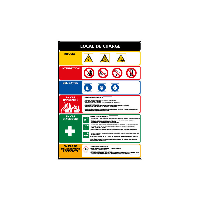 Panneau signalisation - Local de Charge (C1378)