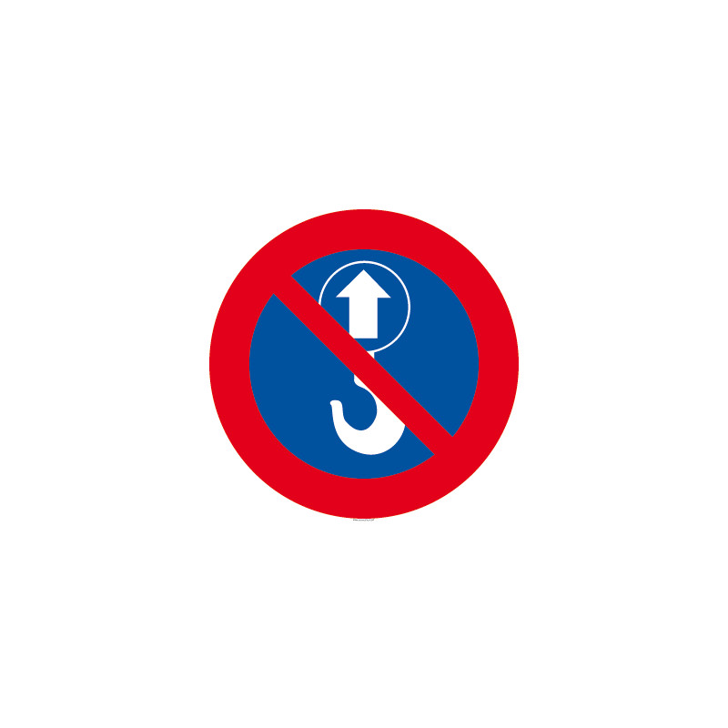 Panneau de signalisation Levage interdit (D0874)