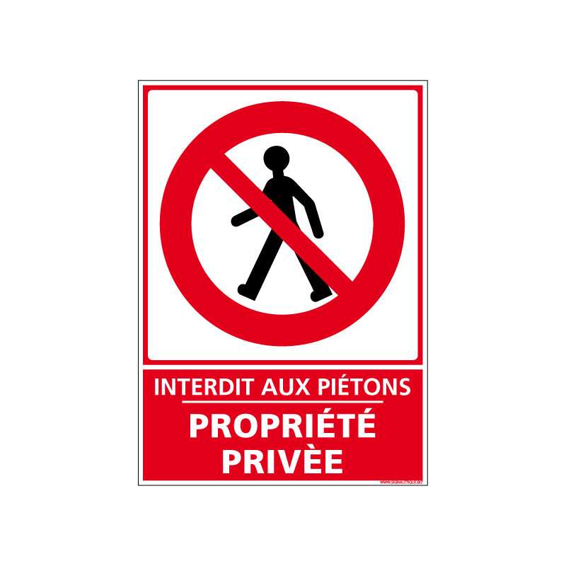 PANNEAU DE SIGNALISATION PROPRIETE PRIVEE (D0904)