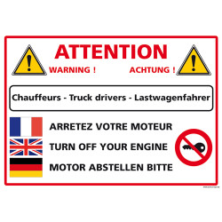 PANNEAU SIGNALISATION CHAUFFEURS (D0939)