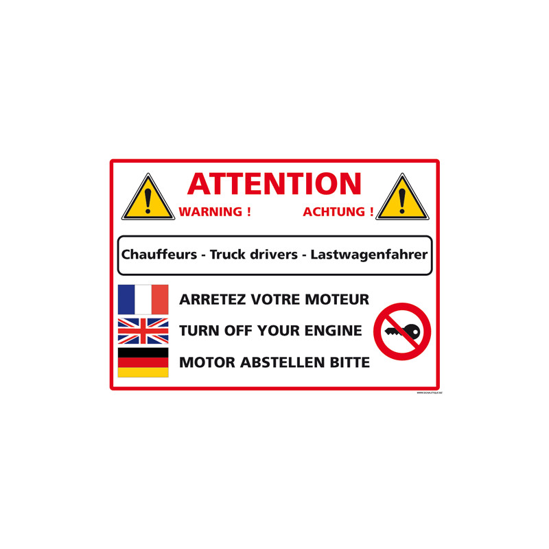 PANNEAU SIGNALISATION CHAUFFEURS (D0939) PANNEAU SIGNALISATION CHAUFFEURS (D0939)