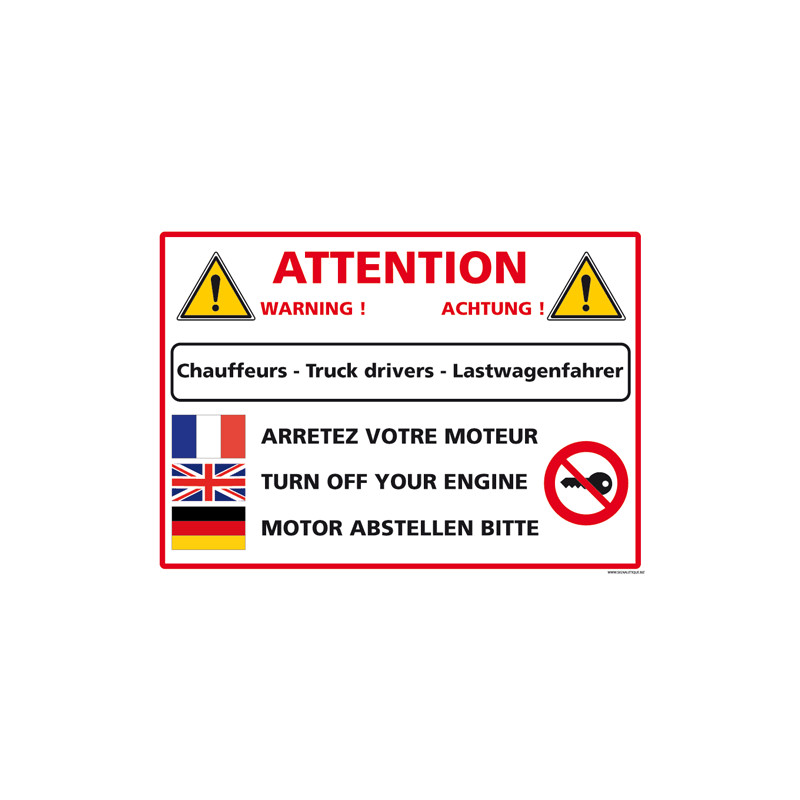 PANNEAU SIGNALISATION CHAUFFEURS (D0939)