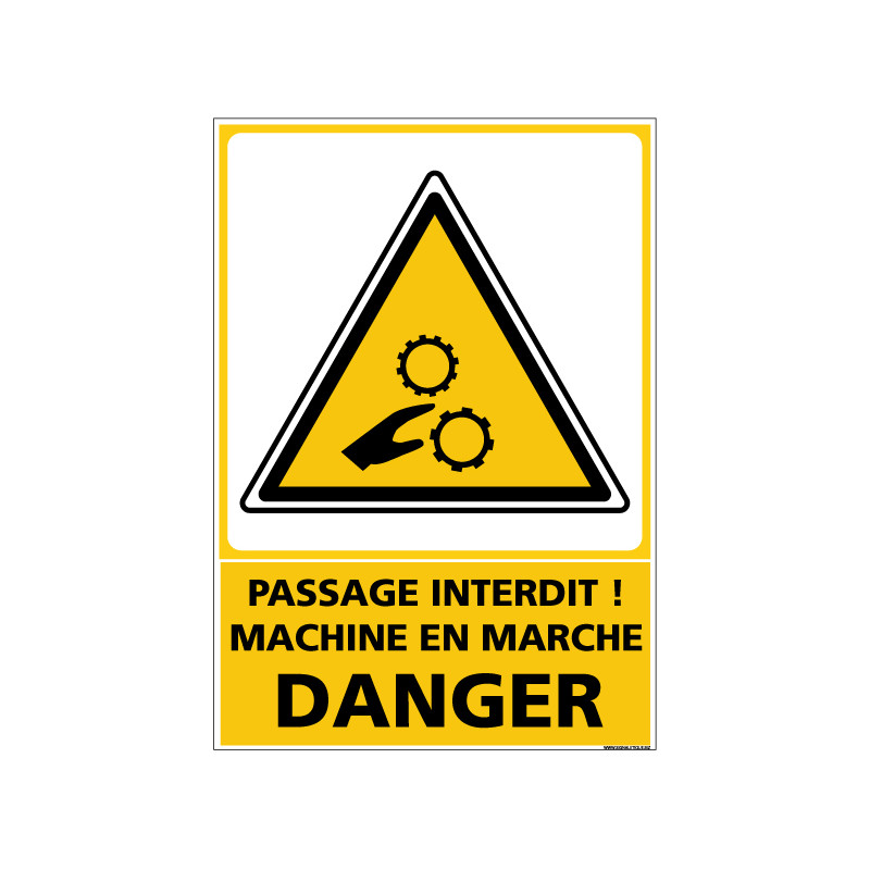 Panneau de signalisation PASSAGE INTERDIT DANGER (D0941)