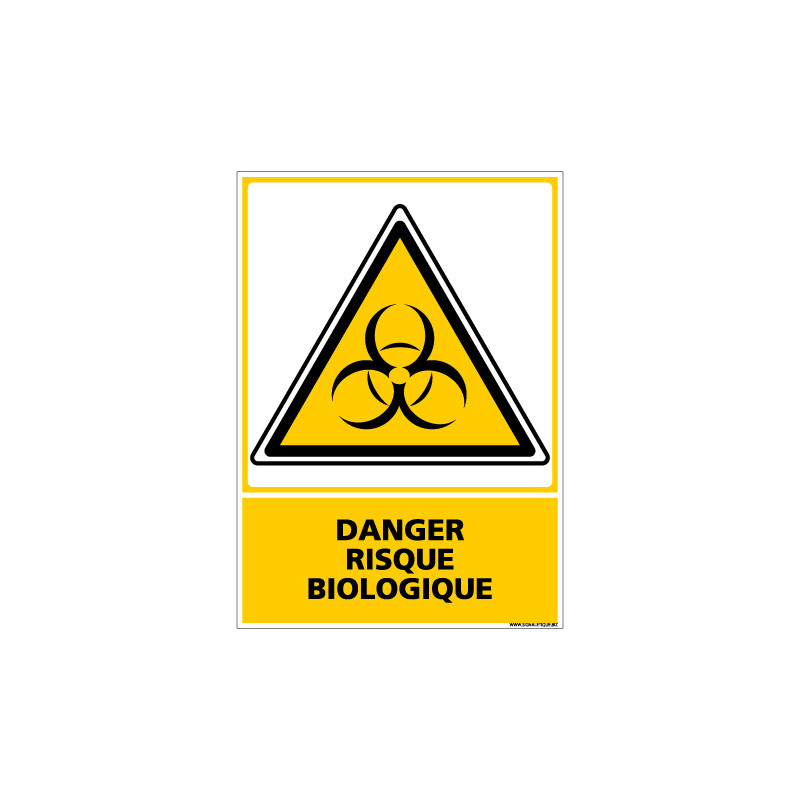 Panneau DANGER RISQUE BIOLOGIQUE (C0616)