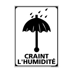 Adhésif de Signalisation CONDITIONNEMENT : CRAINT L'HUMIDITE (M0263)