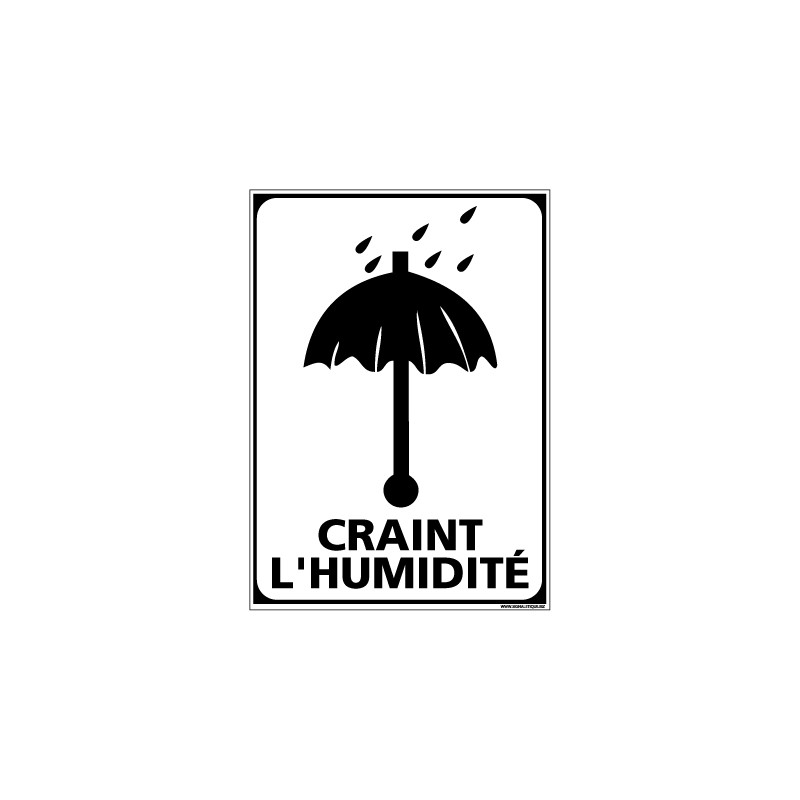 Adhésif de Signalisation CONDITIONNEMENT : CRAINT L'HUMIDITE (M0263)