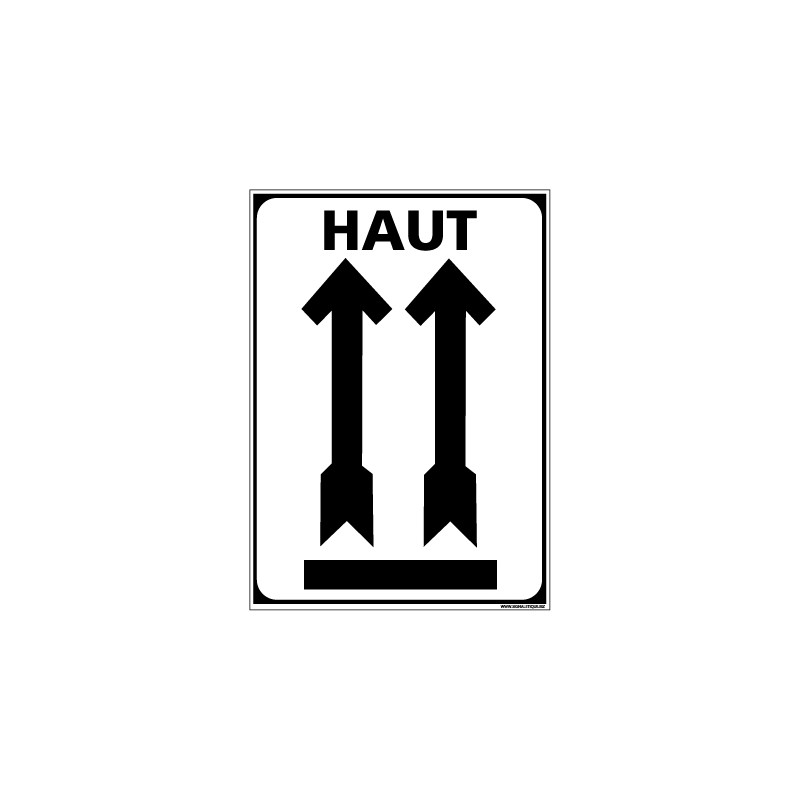 Adhésif de Signalisation CONDITIONNEMENT : HAUT (M0266)