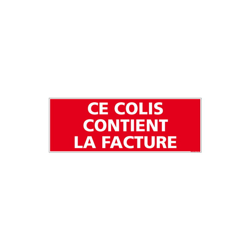 ADHESIF DE CONDITIONNEMENT FACTURE (M0323)