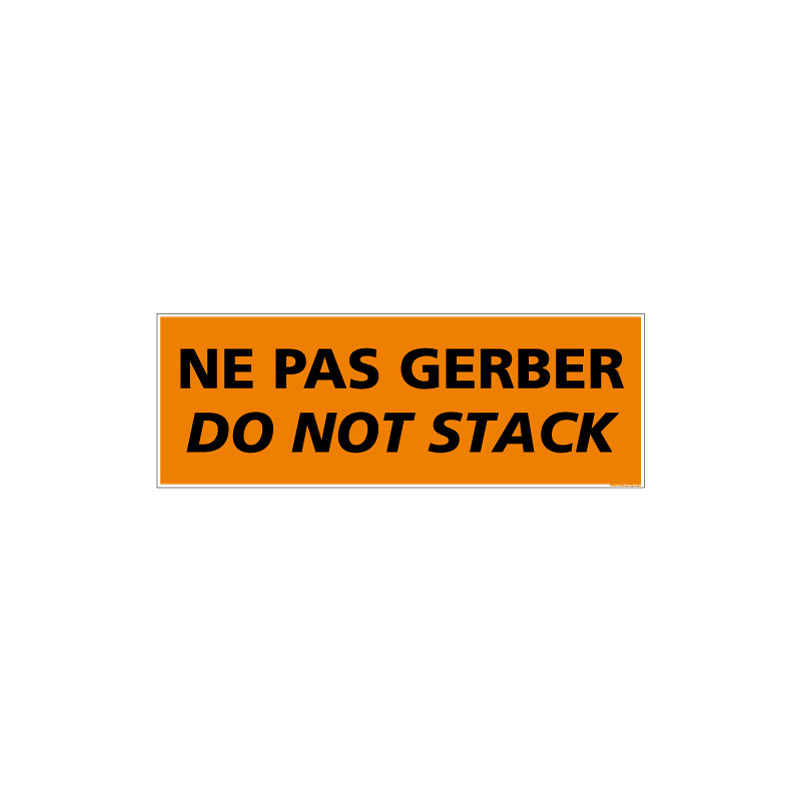 ADHESIF DE CONDITIONNEMENT NE PAS GERBER (M0324) ADHESIF DE CONDITIONNEMENT NE PAS GERBER (M0324)