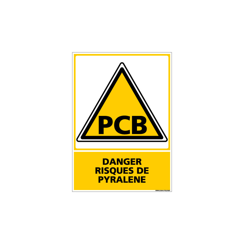 Panneau DANGER RISQUE DE PYRALENE (C0620) Panneau DANGER RISQUE DE PYRALENE (C0620)