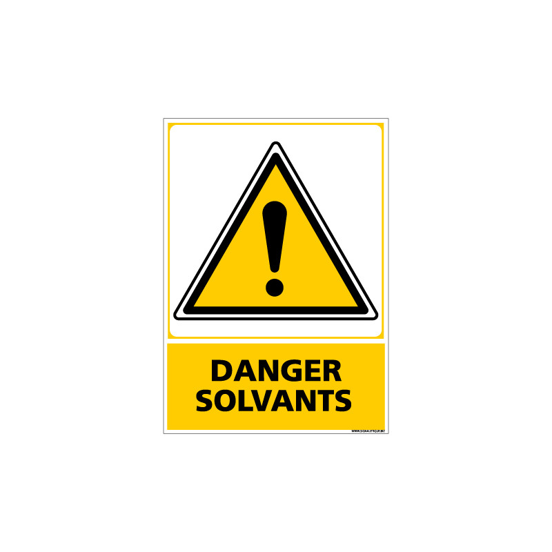Panneau DANGER SOLVANT (C0621) Panneau DANGER SOLVANT (C0621)
