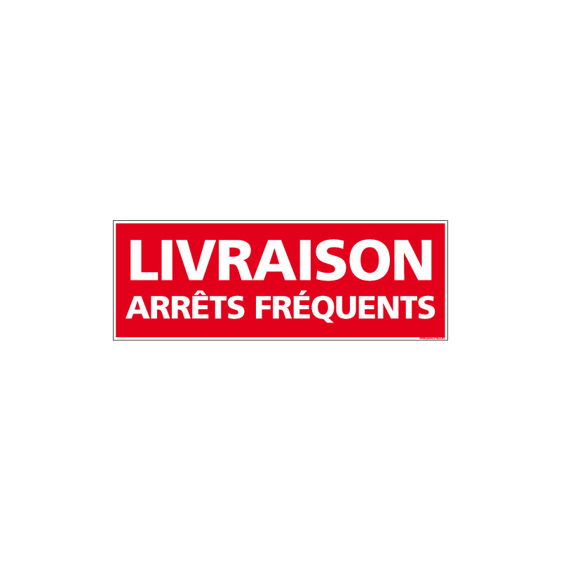 SIGNALETIQUE LIVRAISON ARRETS FREQUENTS (M0366)