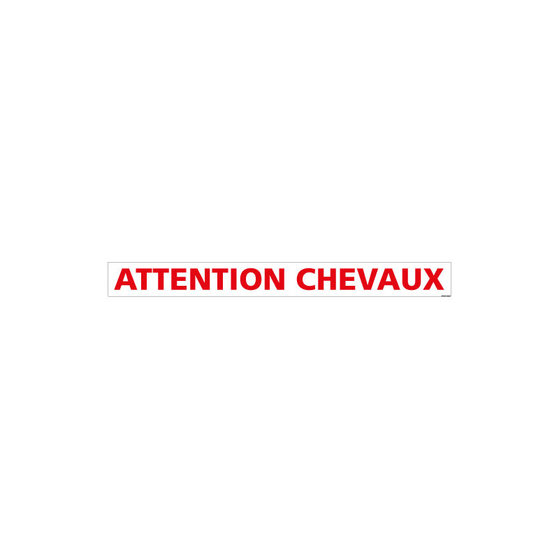 PANNEAU ATTENTION CHEVAUX (M0370)