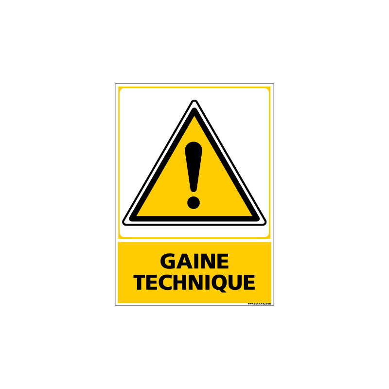 Panneau GAINE TECHNIQUE (C0634)