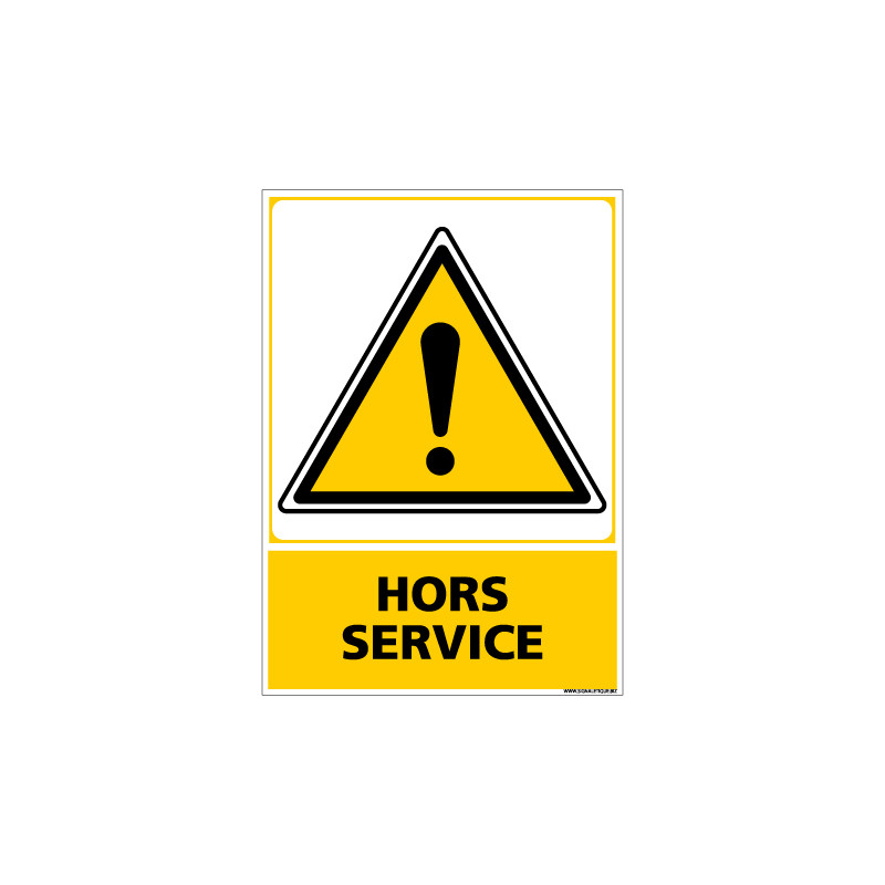 Panneau HORS SERVICE (C0640)