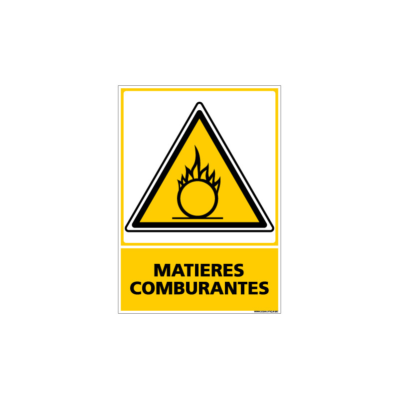 Panneau MATIERES COMBURANTES (C0646)