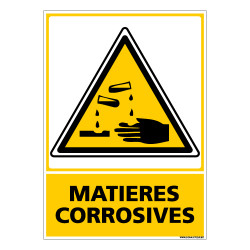 Panneau MATIERES CORROSIVES (C0647)