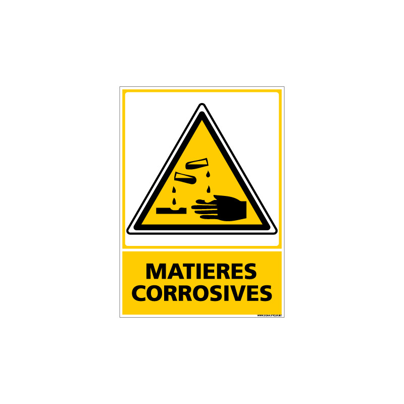 Panneau MATIERES CORROSIVES (C0647)