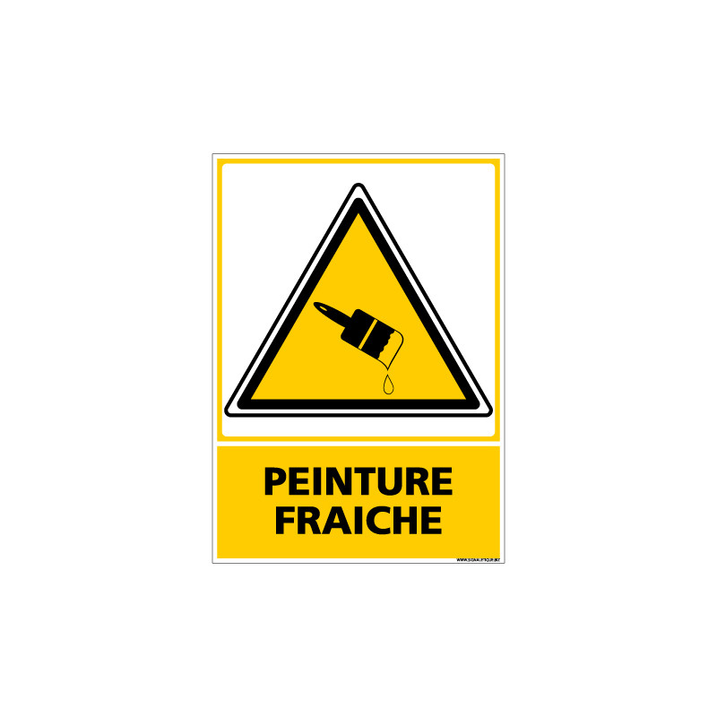 Panneau PEINTURE FRAICHE (C0657)