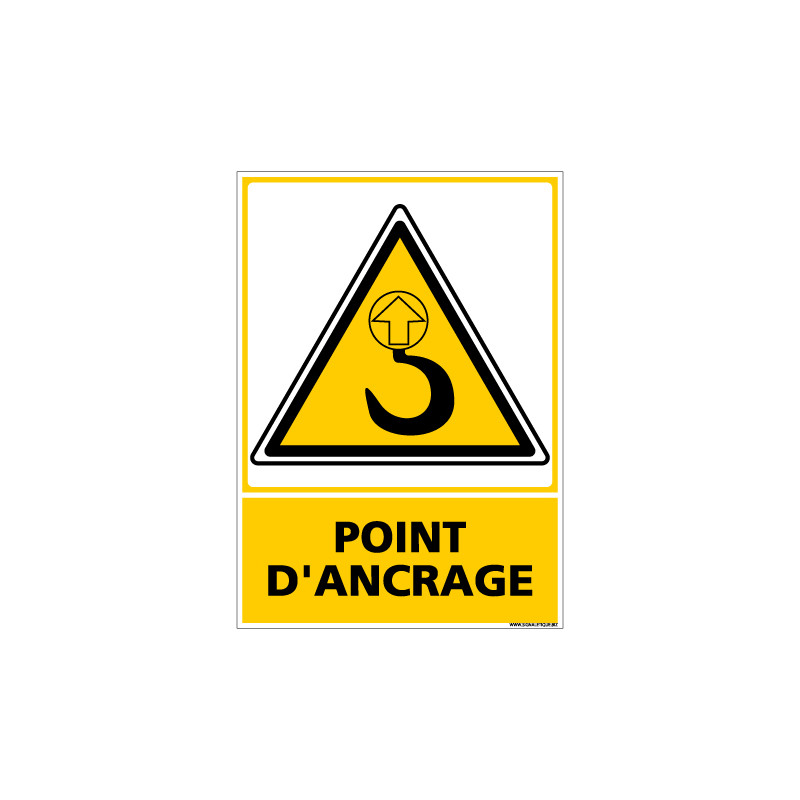 Panneau POINT D'ANCRAGE (C0660)