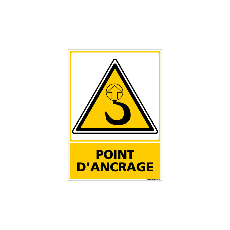 Panneau POINT D'ANCRAGE (C0660) Panneau POINT D'ANCRAGE (C0660)